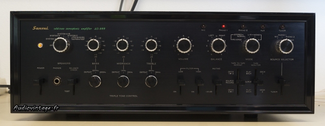 Sansui AU-999 : nettoyé et bichonné.