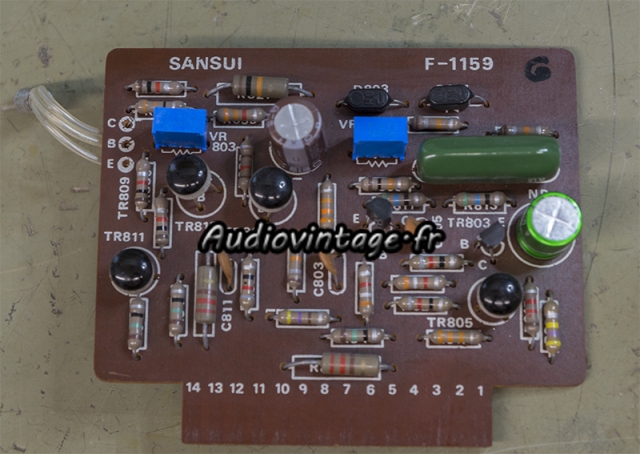 Sansui AU-999 : circuit driver révisé.