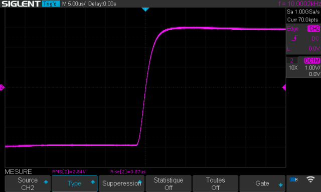 Sansui AU-999 : temps-de-montee-a-10khz