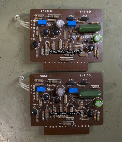 Sansui AU-999 : circuit drivers révisés.