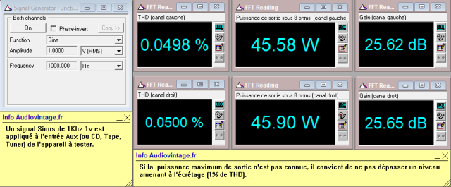 Sansui AU-999 : distorsion-a-2x45w-sous-8-ohms-entree-aux-tone-defeat