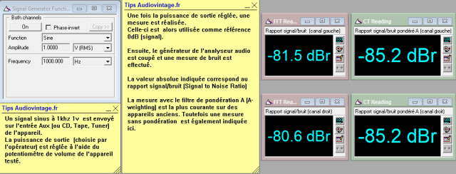 Sansui AU-999 : rapport-signal-bruit-a-2x45w-sous-8-ohms-entree-aux-tone-defeat