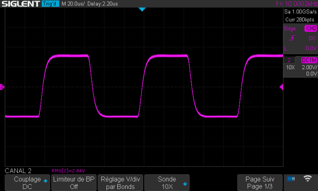 Sansui AU-999 : signal-carre-a-10khz