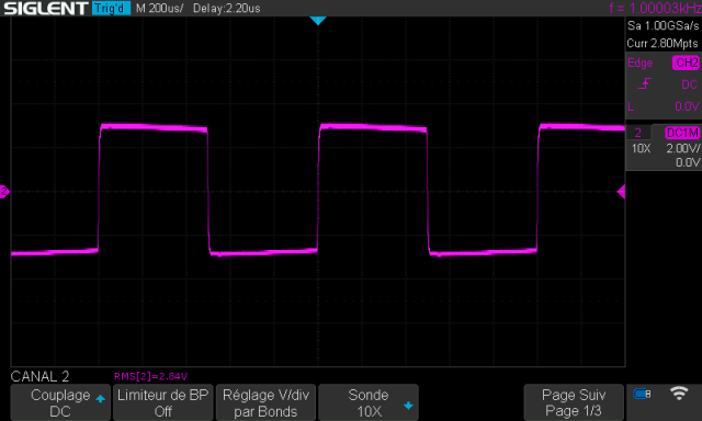 Sansui AU-999 : signal-carre-a-1khz