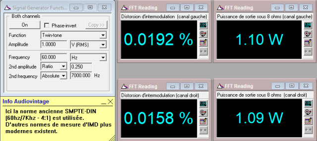 Scott 255 S : IMD-a-2x1w-sous-8-ohms-entree-aux-tone-defeat