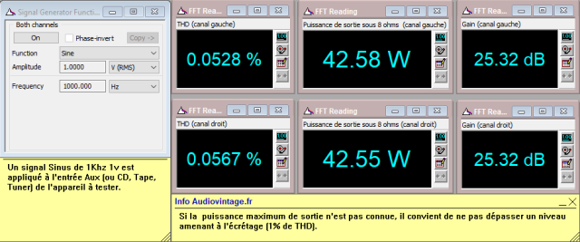 Scott A 437 : distorsion-a-2x42w-sous-8-ohms-entree-aux