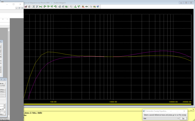 Scott A 437 : reponse-en-frequence-a-2x1w-sous-8-ohms-entree-phono