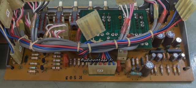 Sony TAE-5450 : circuit filtres et ampli casque révisé et réparé.