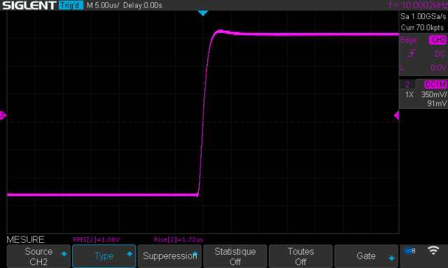 Sony TAE-5450 : temps-de-montee-a-10khz