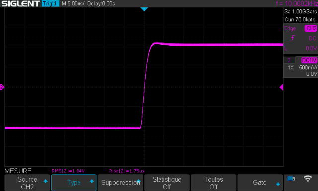 Sony TAE-5450 : temps-de-montee-a-10khz