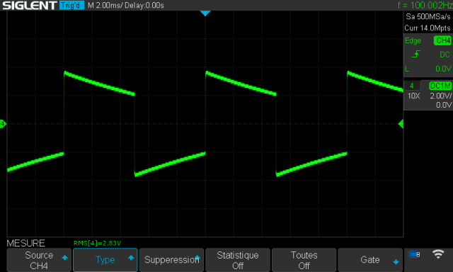 Sugden A28 : signal-carre-a-100hz