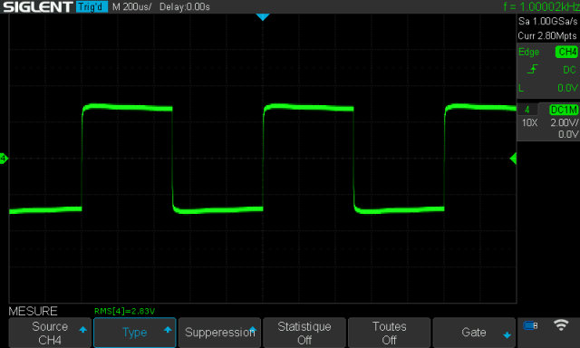 Sugden A28 : signal-carre-a-1khz