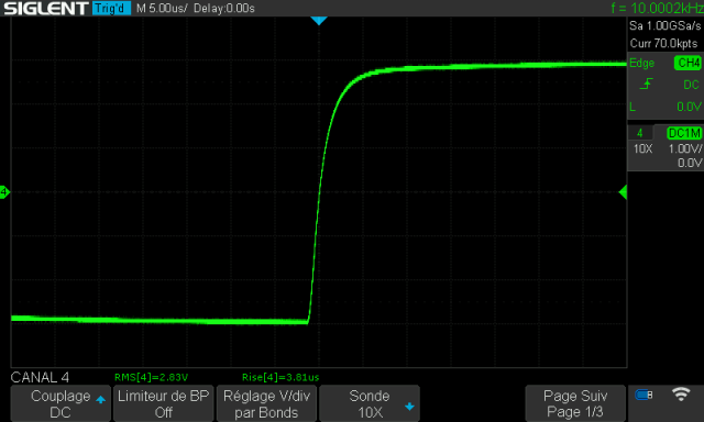 Sugden A28 : temps-de-montee-a-10khz