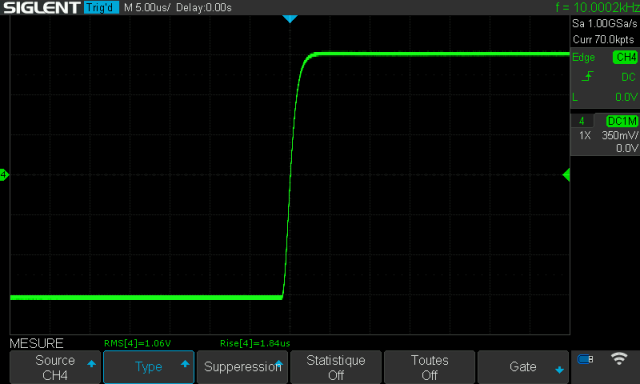 Yamaha C-2 : temps-de-montee-a-10khz